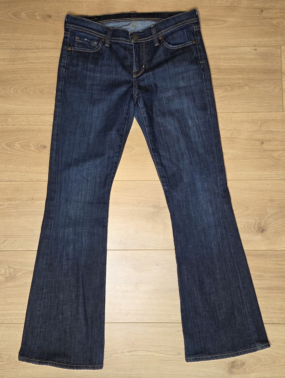 Citizens of Humanity Ingrid #002 Low Waist Flare Jeans Made in USA Size 27 Dark